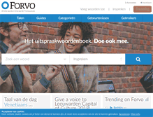 Tablet Screenshot of nl.forvo.com