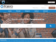 Tablet Screenshot of cs.forvo.com