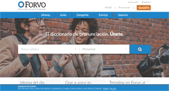 Desktop Screenshot of es.forvo.com