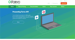 Desktop Screenshot of api.forvo.com