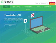 Tablet Screenshot of api.forvo.com