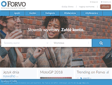 Tablet Screenshot of pl.forvo.com